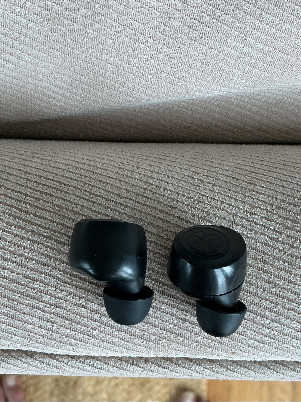 Black True Wireless Earbuds with Logo by Jlab
